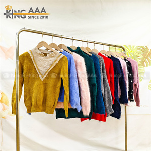 Suéteres de Lana Usados de Alta Calidad para Mujer, Marca PUYI, Grado Superior, Limpios, 90% Cardigans al por Mayor, Fardos de Ropa de Segunda Mano - Product Image 2