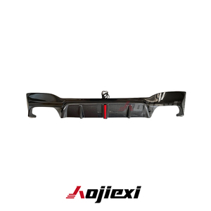 Diffuseur de pare-chocs arrière en fibre de carbone de style 3D avec lumière pour <span class=keywords><strong>BMW</strong></span> Série 5 G30 <span class=keywords><strong>M550i</strong></span> <span class=keywords><strong>F90</strong></span> M5 Kit de carrosserie de haute qualité avec lèvre séparatrice arrière - Product Image 5