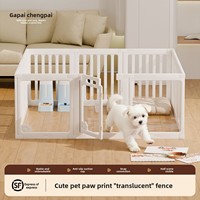 Barrière de sécurité pour chien, clôture intérieure, barrière de sécurité pour animaux domestiques, chiens de petite taille, utilisation domestique, polyéthylène haute densité, transparente, anti-évasion