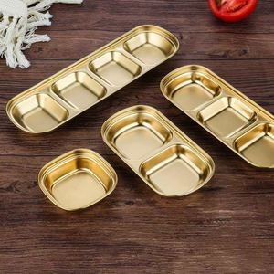 304 Stainless Steel Square Dipping <b>Sauce</b> Multi-grid Seasoning Dish for BBQ Hot Pot - Product Image 4