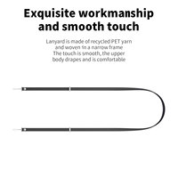 Étui de téléphone portable pour iPhone 17 à porter en bandoulière, avec cordon de suspension multifonctionnel, sangle tressée magnétique haute résistance réglable de 110 cm, fabriqué en Chine