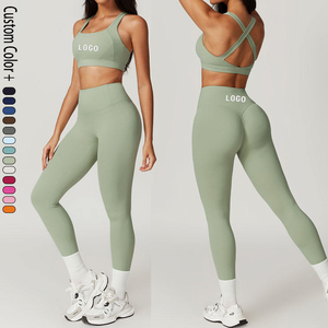 เสื้อผ้าผู้หญิง เสื้อกล้ามออกกำลังกายคอกลม ชุดออกกำลังกาย บราออกกำลังกายแบบไขว้หลัง ชุดออกกำลังกาย บราโยคะแบบ<span class=keywords><strong>เปิด</strong></span>หลังสำหรับผู้หญิง - Product Image 4