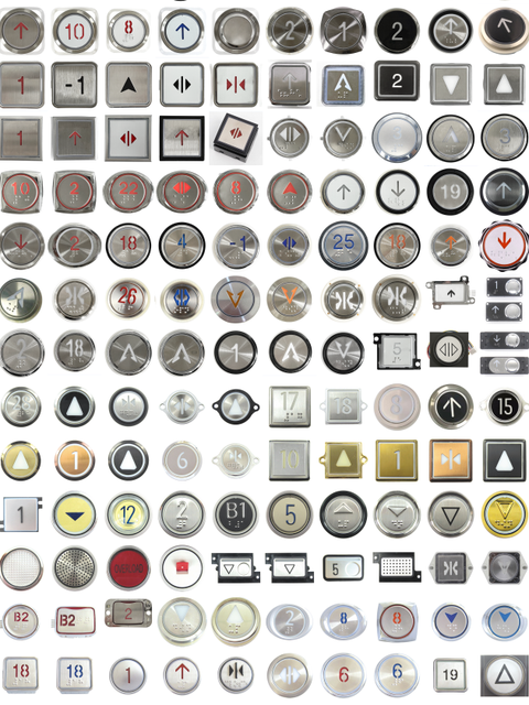 Wholesale Manufacturer Elevator Control Panel Round Lift Button Fit for Mall/Sports Venues