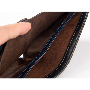 Portefeuille fin pliable porte-cartes à motif rayé, design minimaliste, 12x9,5 cm, usage quotidien pour homme - Product Image 4