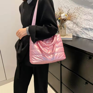 Puffer <b>Tote</b> Bag for Women Large Quilted Puffy Handbag Lightweight Satchel Purse for Work Travel Gym Shop - Product Image 6