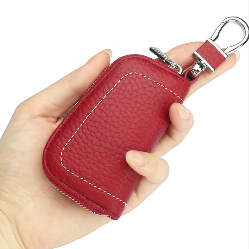 Genuine Leather Car Key Holder CL-2680 for Men Women - Changsha Youmei Leather Co., Ltd.