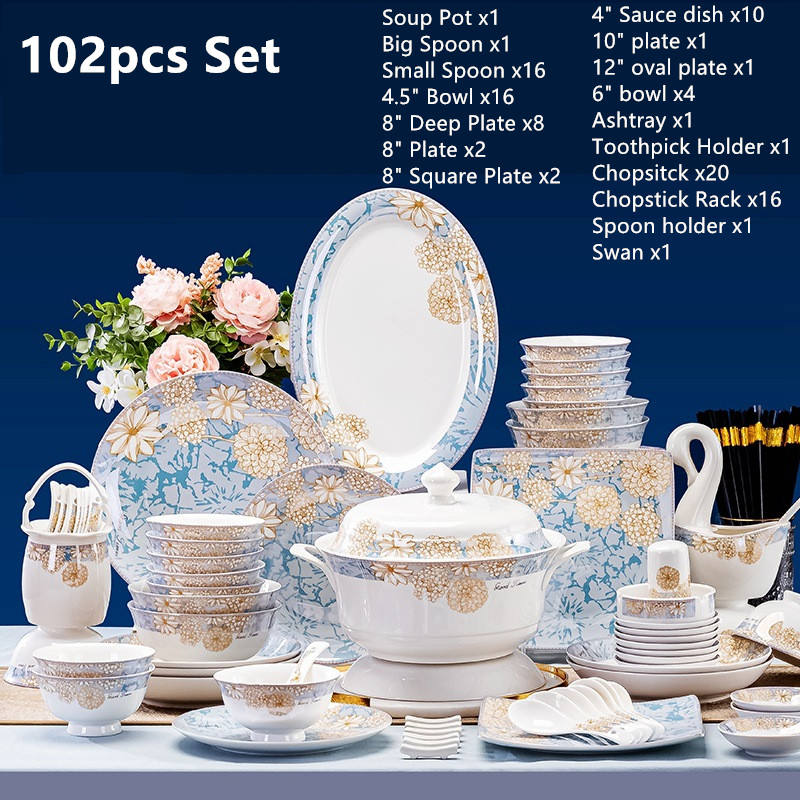 ชุดอาหารเย็น 102 ชิ้น