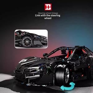 Xinyu XQ1001-A Black Warrior P1 Modellino di Auto Sportiva, Gioco Educativo per Bambini, Blocchi di Costruzione in Plastica ABS con Piccole Particelle - Product Image 3