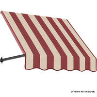 Auvent rétractable vintage 100 % polyester pour extérieur, protection solaire, balcon, imperméable, pour cour, avec bord festonné