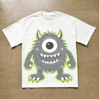 T-shirts en coton respirant pour hommes, imprimés numériquement, style vintage, col rond classique, grandes tailles, 230g