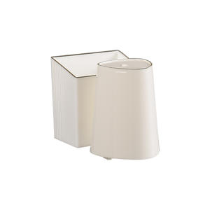 Soporte de lujo para cepillos de dientes, estante de almacenamiento doble para vasos, montado en la pared, sin taladro, organizador de baño que ahorra espacio - Product Image 4