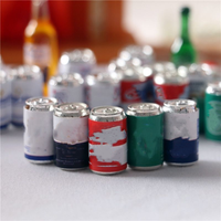 Miniature de maison de poupée : Bouteille de bière miniature, canette, mini bouteille de boisson Sada pour bars, accessoires de maison de poupée