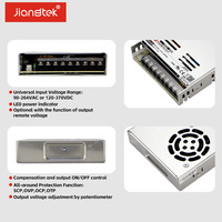 Fuente de Alimentación Industrial Jiangtek PFP-350-48 350W 48V 7.4A de Alta Fiabilidad con PFC, Refrigeración por Aire Forzado, 89% de Eficiencia, SCP, OVP, OTP, CE, UL