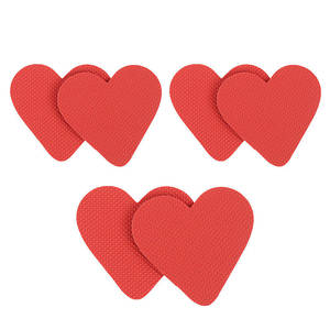 Pegatinas antideslizantes autoadhesivas <span class=keywords><strong>con</strong></span> forma de corazón rojo para zapatos de tacón alto, para mujeres, hogar, oficina, viajes - Product Image 4