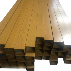 <span class=keywords><strong>Tube</strong></span> en aluminium à grain de bois décoratif, antirouille et résistant à l'usure, directement de l'usine pour <span class=keywords><strong>la</strong></span> décoration d'hôtels - Product Image 2