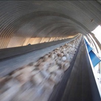 Produit de finition Bande transporteuse pour sable gravier pierre concassée scories béton recyclé ou industrie des agrégats