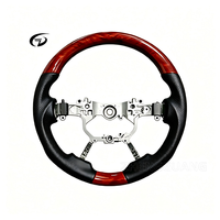 Volant en acajou personnalisé pour Toyota Land Cruiser LC200 LC70 Prado Hilux GR