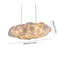 Lampe LED suspendue en soie et coton, design créatif moderne, luminaire décoratif d'intérieur, idéal pour un salon