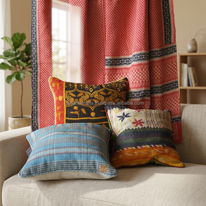 Almohadas de kantha de sari indio - Product Image 2
