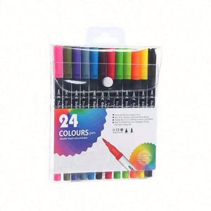 Stylos pinceaux double pointe couleur aquarelle lavables, très demandés, pour dessin et peinture, lot de marqueurs artistiques - Product Image 4
