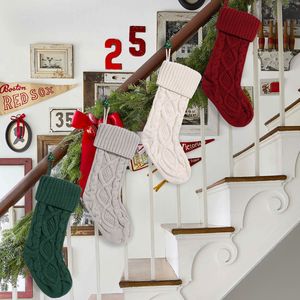 Decorazioni <span class=keywords><strong>Natalizie</strong></span> Personalizzate, <span class=keywords><strong>Calze</strong></span> di Natale Grandi da 18 Pollici in Maglia per Addobbi Invernali - Product Image 5