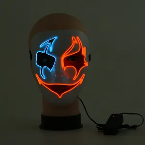 Masker Fabricage China Leverancier Een Verscheidenheid Aan Stijlen En Kleuren Horror Led Lichtgevende Halloween Masker