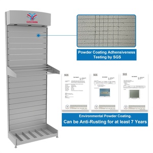 Espositore da Parete Personalizzato Geewin, Scaffale in Metallo per Attrezzi, Unità Espositiva con Ganci, Stand Espositivo in Acciaio - Product Image 6