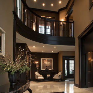 เสาบันไดแบบเกลียวทำจากไม้สำหรับโรงแรมวิลล่าอพาร์ทเมนท์ดีไซน์ยุโรปในร่ม - Product Image 5