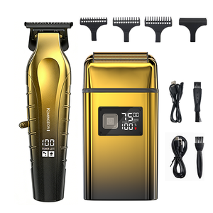 Rasoirs électriques pour hommes, <span class=keywords><strong>tondeuse</strong></span> à barbe, <span class=keywords><strong>tondeuse</strong></span> à cheveux, kit de toilettage et de rasage sans fil, rasoirs pour la tête, pour hommes chauves - Product Image 2