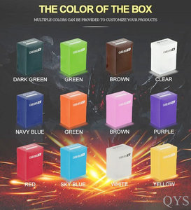 Caja de Cartas Coleccionables QYS Personalizada para Más de 100 Cartas, Estuche de Almacenamiento para Cartas TCG, Organizador para Colección de Cartas de Juego - Product Image 5