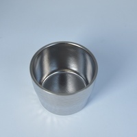 Tasse à thé artisanale en titane pur de haute pureté, martelée, style Kung Fu chinois, non revêtue, pour cadeau