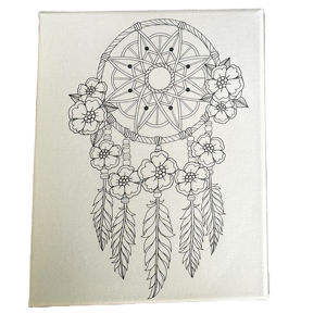 Toile tendue personnalisée imprimée UV, blanche, 380g, en polycoton, épaisseur 1,6 cm, cadre en bois de pin 12x16 pouces, idéale pour la peinture artistique des enfants - Product Image 2