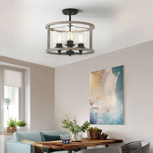 Plafonnier de style américain, style industriel rétro rural, encastré pour salon, salle à manger, chambre à coucher - Product Image 2