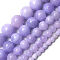 Perles rondes en jade violet de qualité 7A pour la création de bijoux DIY, accessoires de bijouterie en pierre naturelle, nouvelles arrivées, fourniture directe d'usine