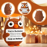 Cadeaux Fête des Mères Anniversaire Maman Fille Fils Crochet Polyester Fait Main Hibou Animal Positif Émotionnel