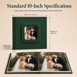 Album <span class=keywords><strong>photo</strong></span> de Noël avec couverture plastifiée personnalisée et service de fichiers prêts à imprimer pour les albums de clients de studio et les cadeaux de Noël - Product Image 4