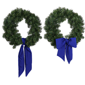 Zhongxin Décoration de porte d'entrée de cour de Noël Ceinture de guirlande en polyester avec conception de ruban solitaire - Product Image 6