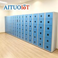 Casier intelligent en acier galvanisé pour colis, système de casiers de bureau avec connexion PN/RFID/QR, casier intelligent CE, reconnaissance automatique pour gymnases et écoles