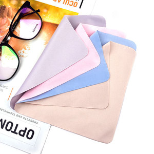 Vải lau kính sợi microfiber hỗn hợp da lộn mềm mại, mỏng nhẹ, nhiều màu sắc, được in lụa - Product Image 1