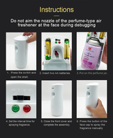Dispensador Automático de Ambientador en Aerosol con Múltiples Ajustes de Liberación de Fragancia para Baños Comerciales