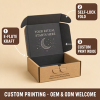 Boîte d'expédition en carton ondulé Kraft personnalisée pour l'e-commerce, boîte d'abonnement, emballage DTC, déballage, logo personnalisé, OEM, ODM, vente en gros