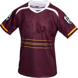 Brisbane Bronco Jersey Custom Silk Screen Printed Logo Anti-Bacterial 100% Polyester Quick Dry Short Sleeve for Style for Super - Product Image 5