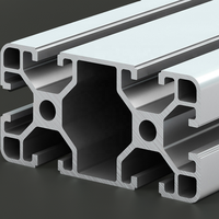 Perfil de Aluminio Anodizado Serie 4080 6000 para Ranuras de TV con Servicios de Doblado y Corte