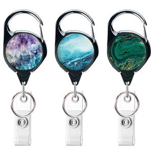 Accessoires durables de bobine de Badge cordon de fournisseur d'or avec de bobine de Badge rétractable - Product Image 2