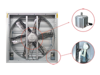 Ventilateur d'extraction électrique galvanisé à fort débit pour serres agricoles, système de refroidissement à grand volume d'air, OEM