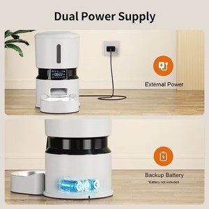 Elecpet 4L 스마트 급수기는 버튼 조작 HD LCD 터치 스크린이 있는 제품입니다. 또한 고양이와 강아지를 위한 시간 설정 및 양 조절식 사료 분배기도 됩니다. - Product Image 5