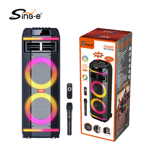 Zqs8283 8-inch không dây BT Loa đèn led stereo điều khiển từ xa USB sạc di động Đảng loa cho cắm trại - Product Image 5