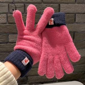 Guantes Térmicos de Punto Coloridos para Mujer para Ciclismo de Otoño/Invierno - Diseño de Cinco Dedos para Protección contra el Frío - Product Image 6