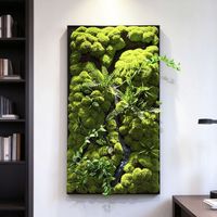 Panneau mural en mousse préservée simulée de 100 cm de haut pour la décoration intérieure