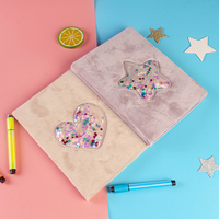 Agenda de luxe en peluche liquide pour unisexe, carnet de notes, fournitures scolaires et de bureau, offre spéciale, 2020